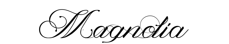 Magnolia Italic Yazı tipi ücretsiz indir